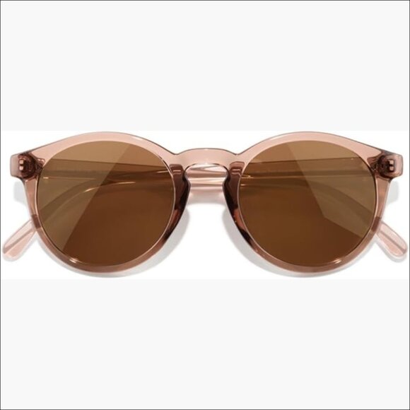 Polarized Recycled Sunglasses, Round Frame, UV Protection, Medium Fit